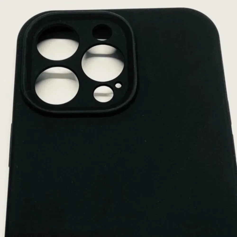 iPhone 14 Pro Max‎ Phone Case Black Silicone Drop+ Anti-Scratch Shock-Proof EUC